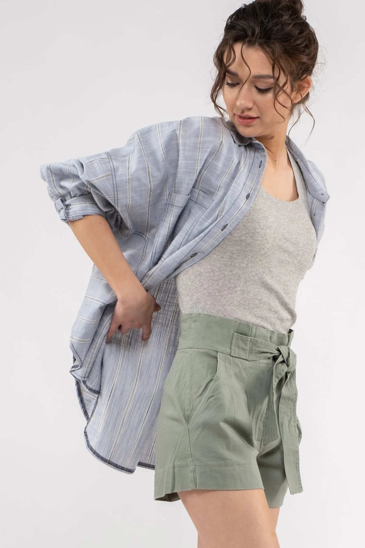 Tessa Front Tie Shorts - Multiple Colors