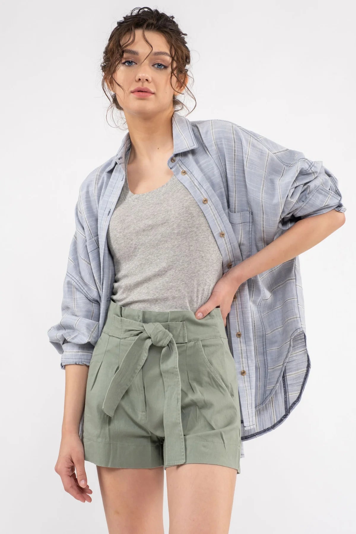 Tessa Front Tie Shorts - Multiple Colors