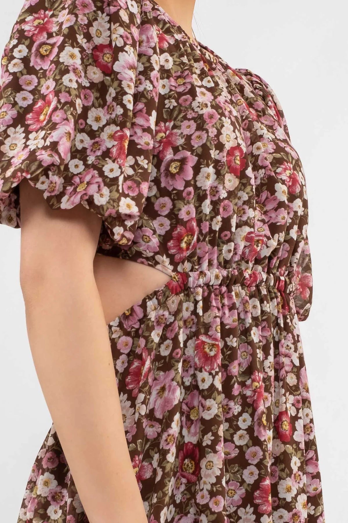 Open Back Floral Dress