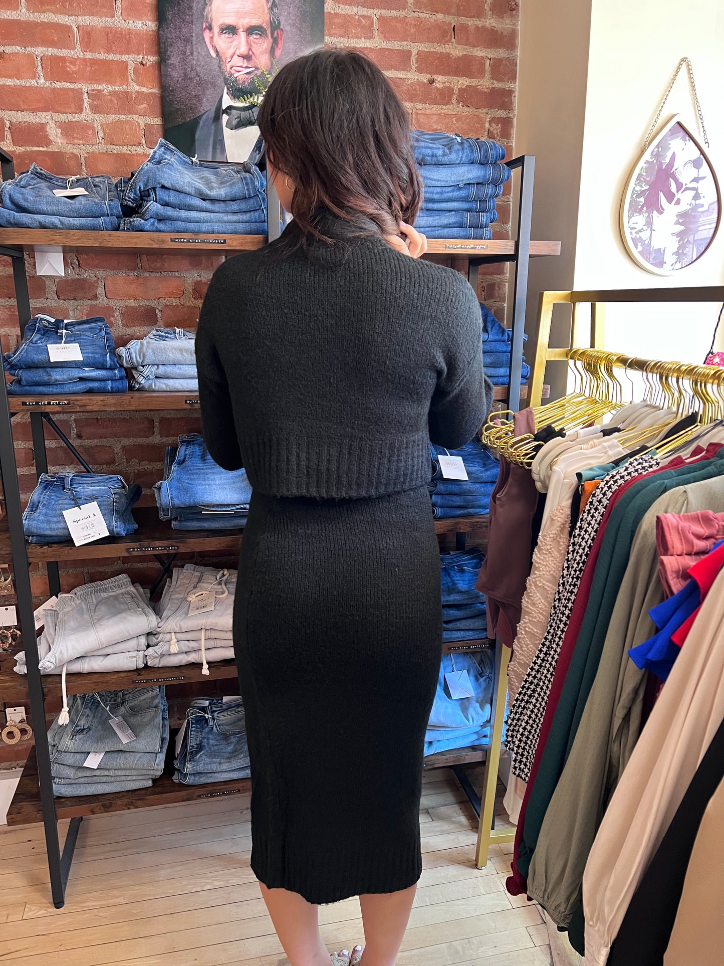 Elle Wide Sleeve Sweater + Skirt Set