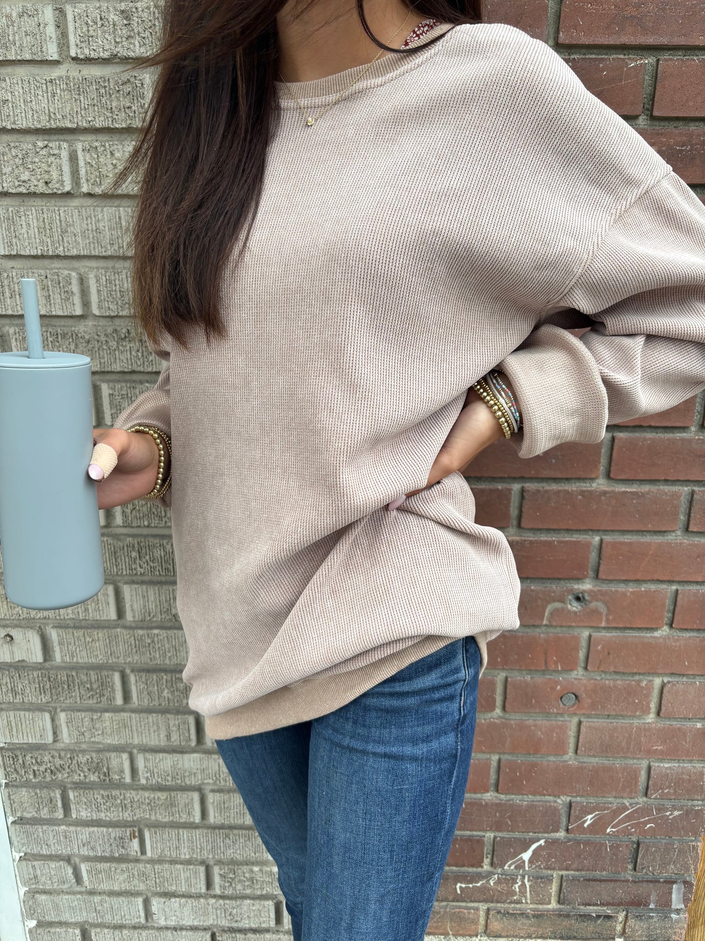 Blank Corded Crew - Multiple Colors