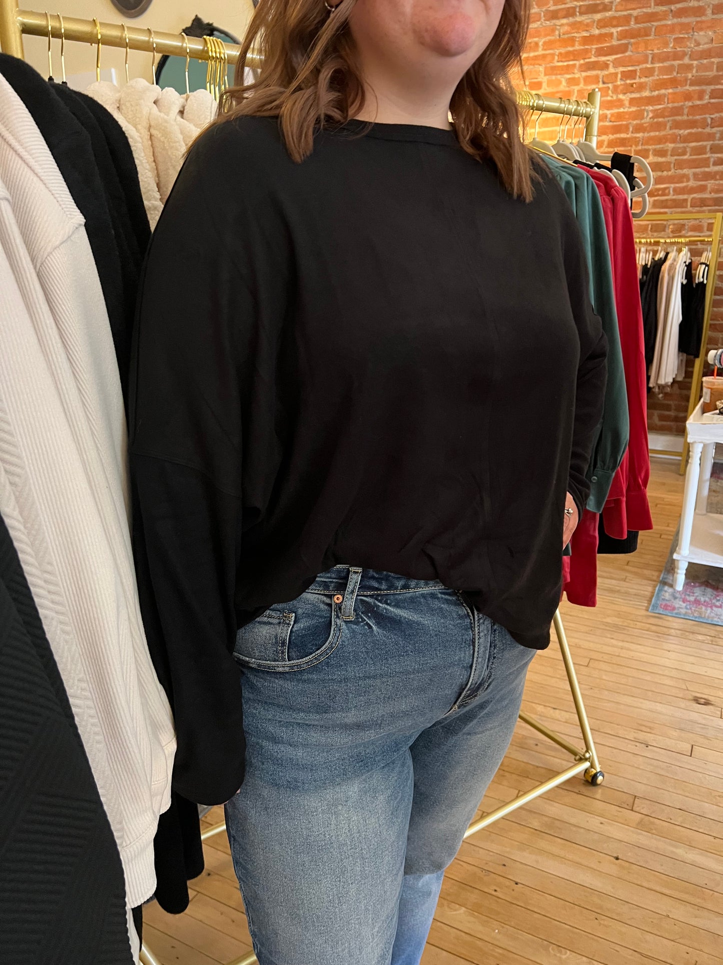 Plus Size Dolman Sleeve Top