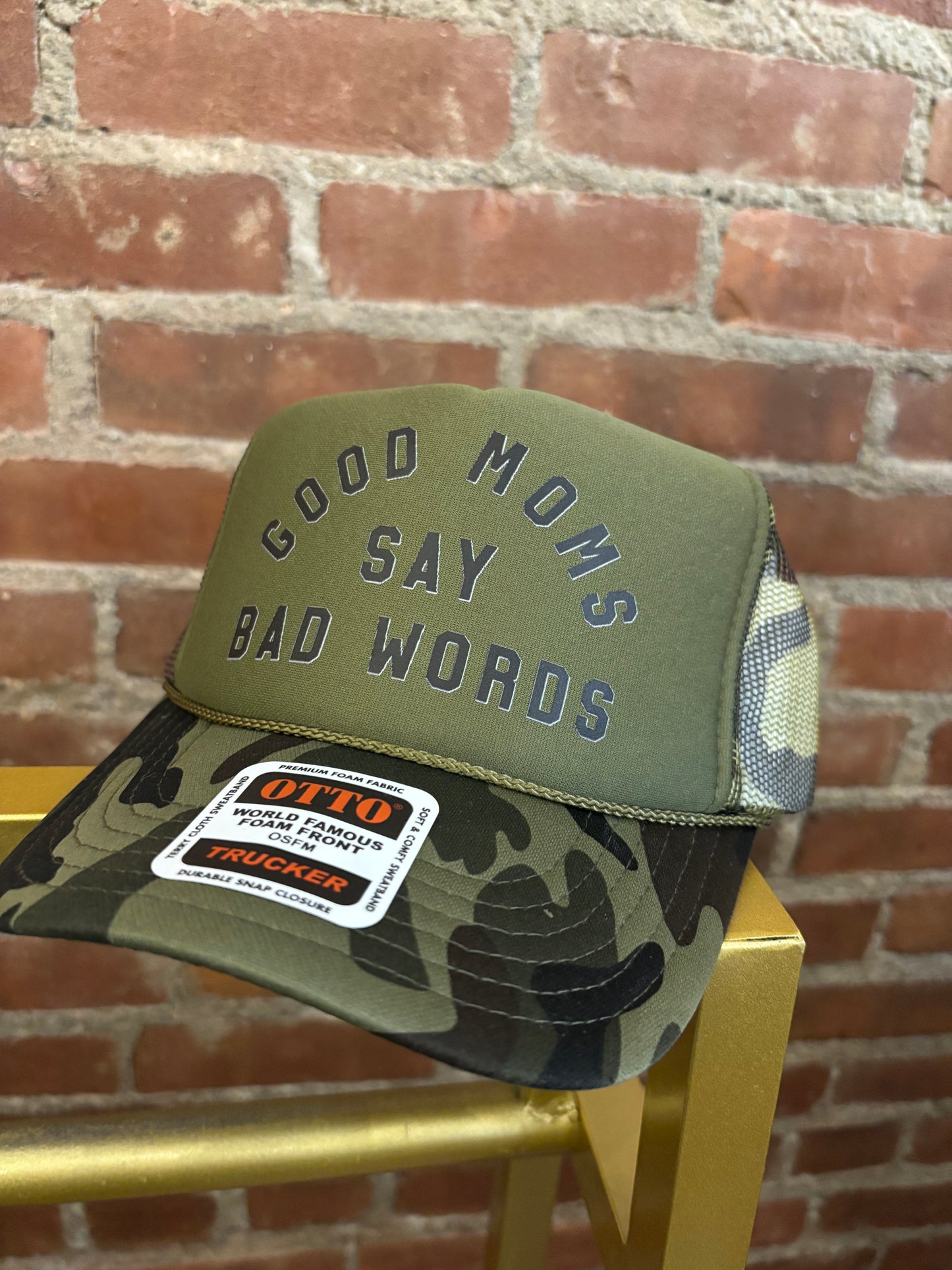 Good Moms Say Bad Words Trucker Hat