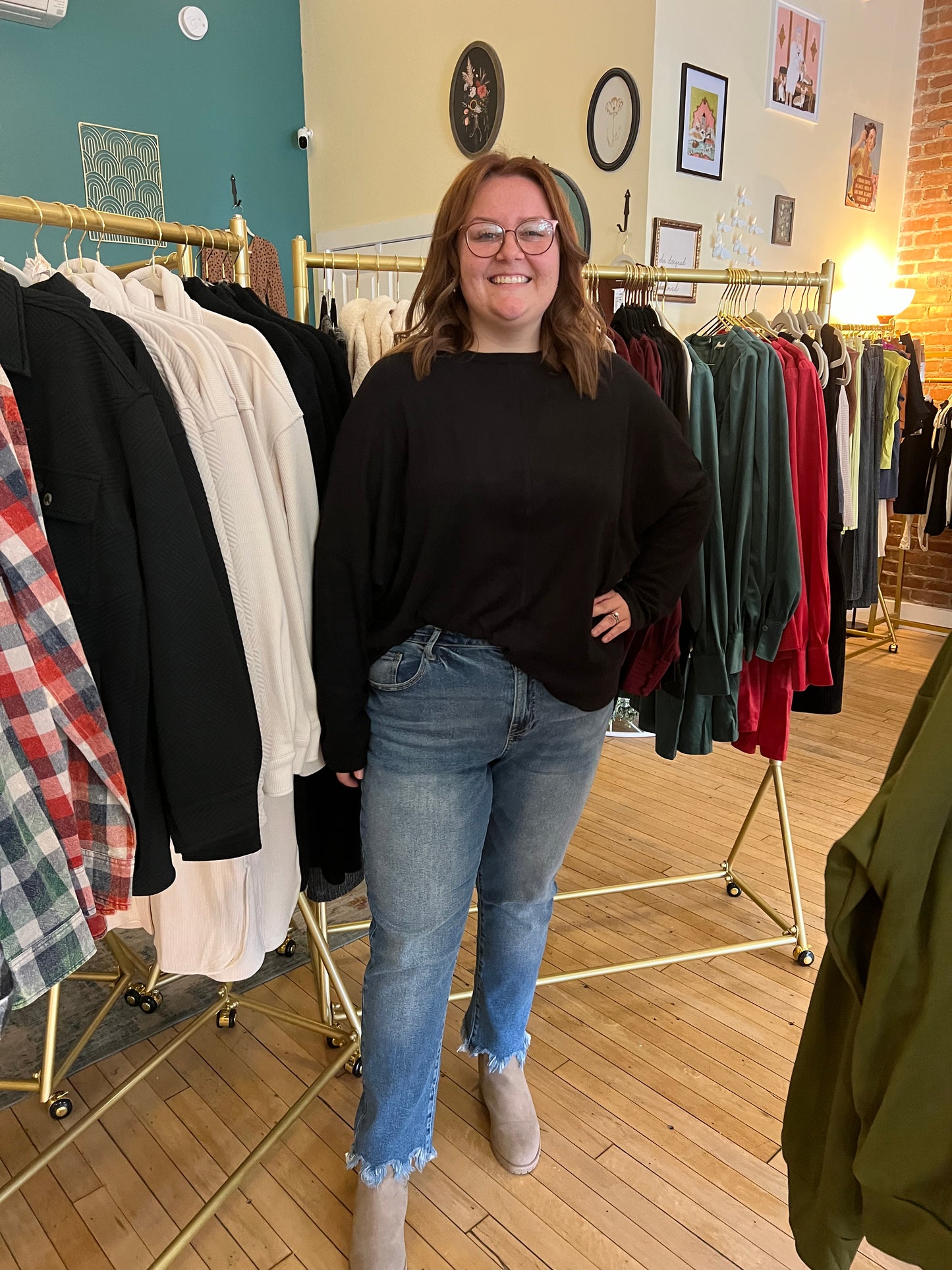 Plus Size Dolman Sleeve Top