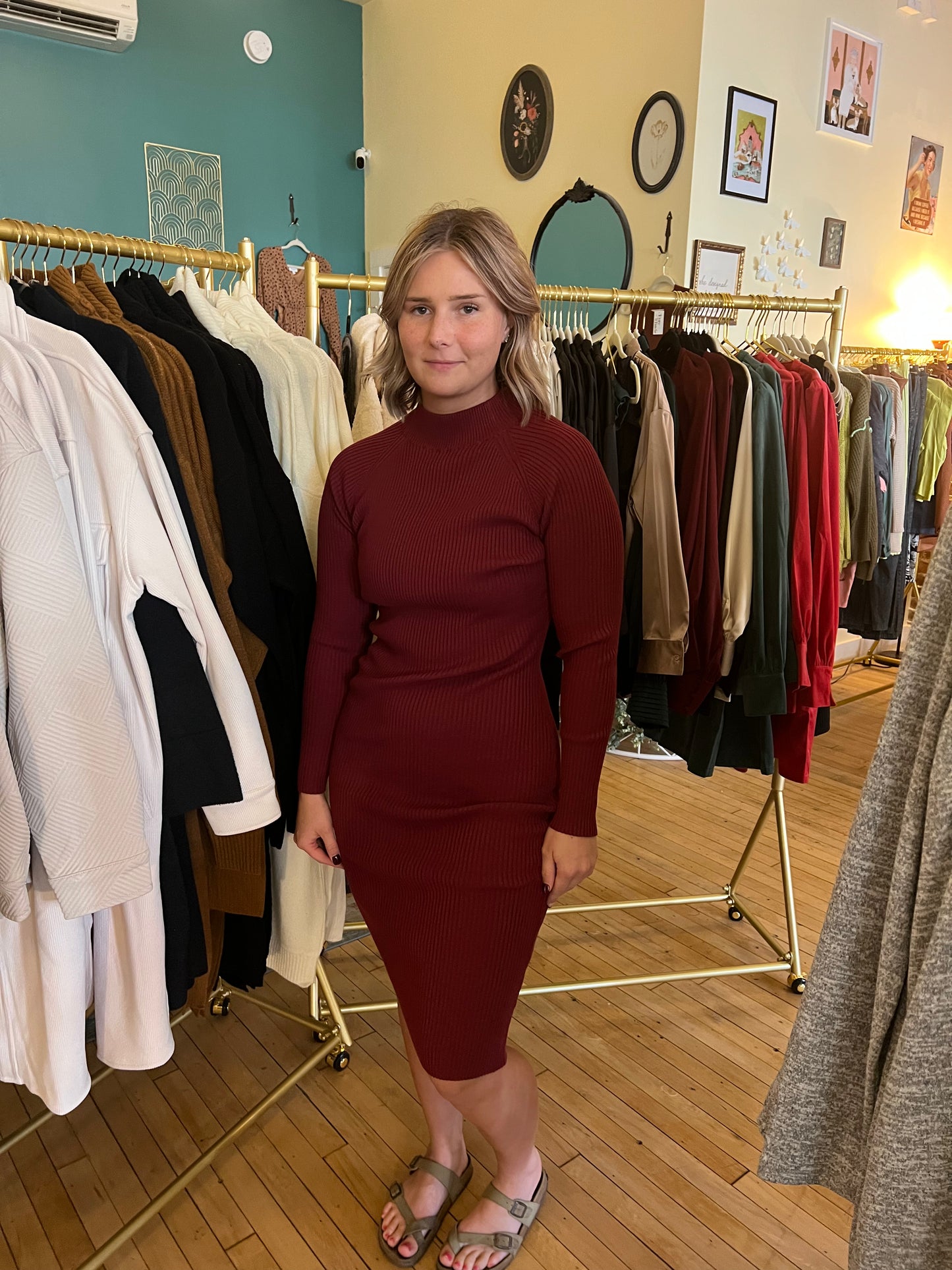 Charlee Ribbed Dress - Multiple Colors