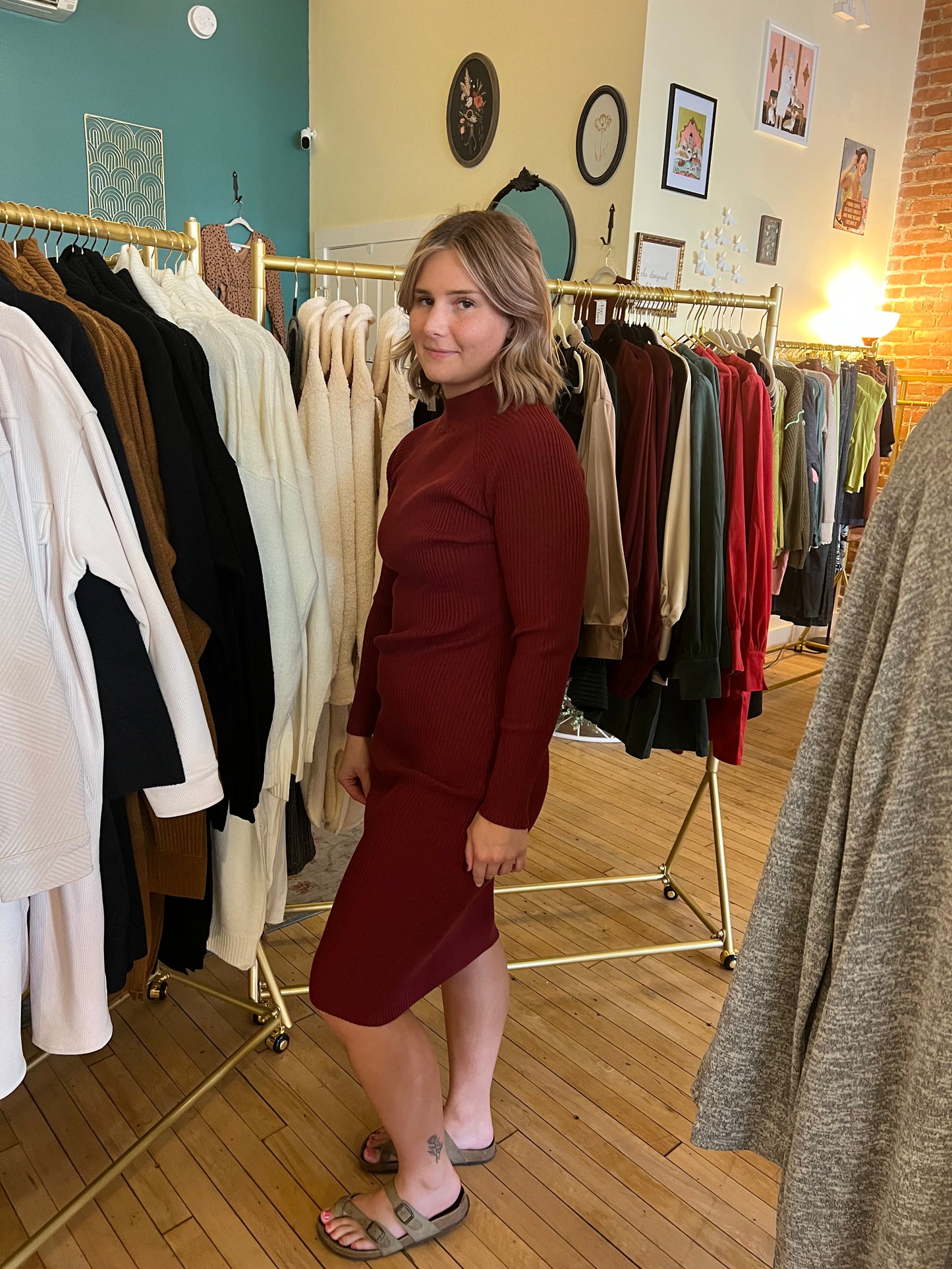 Charlee Ribbed Dress - Multiple Colors