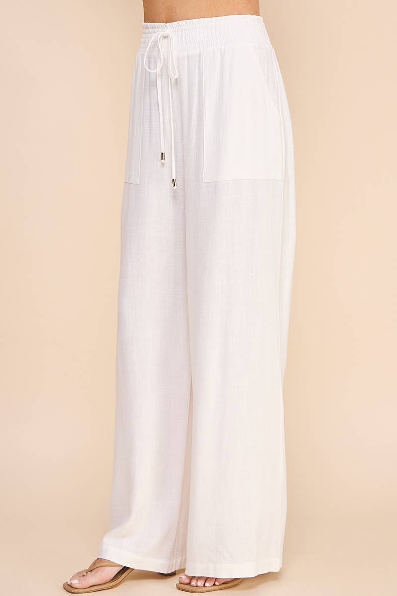 Sailor Soft Linen Wide Leg Pants