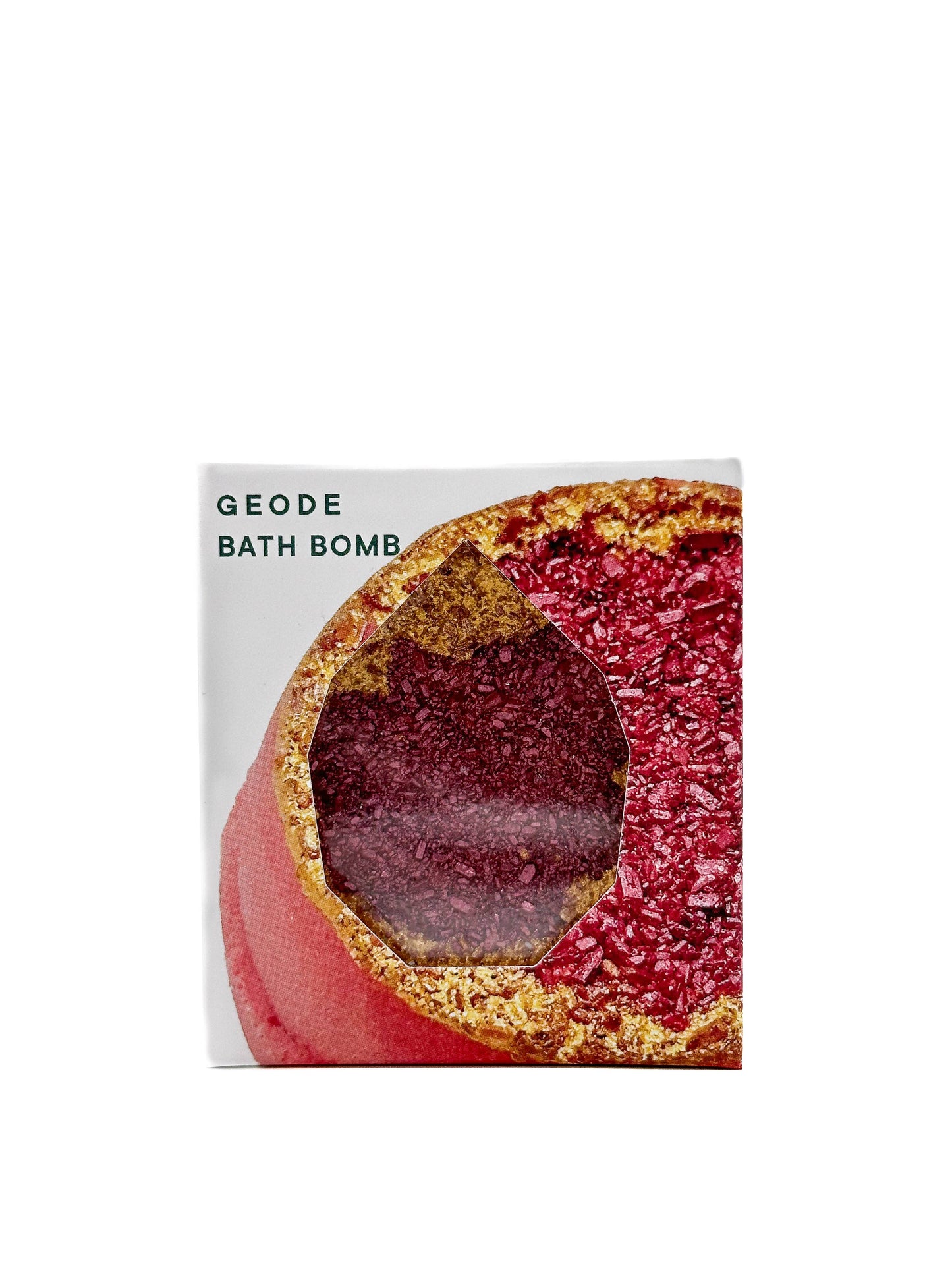 🍂Crystal Geode Bath Bomb -Ruby, Red + Gold