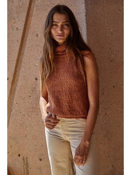 Selma Sleeveless Turtleneck Top