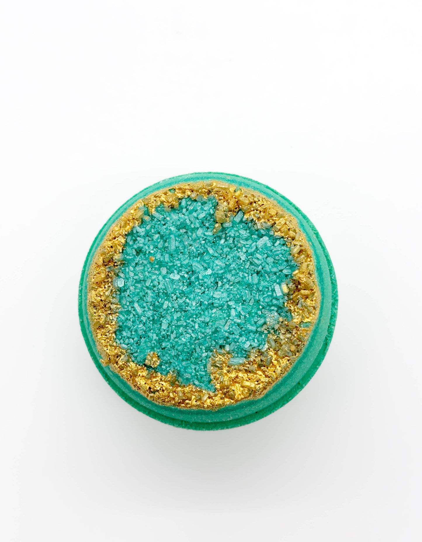 ⭐ Crystal Geode Bath Bomb - Emerald, Green + Gold