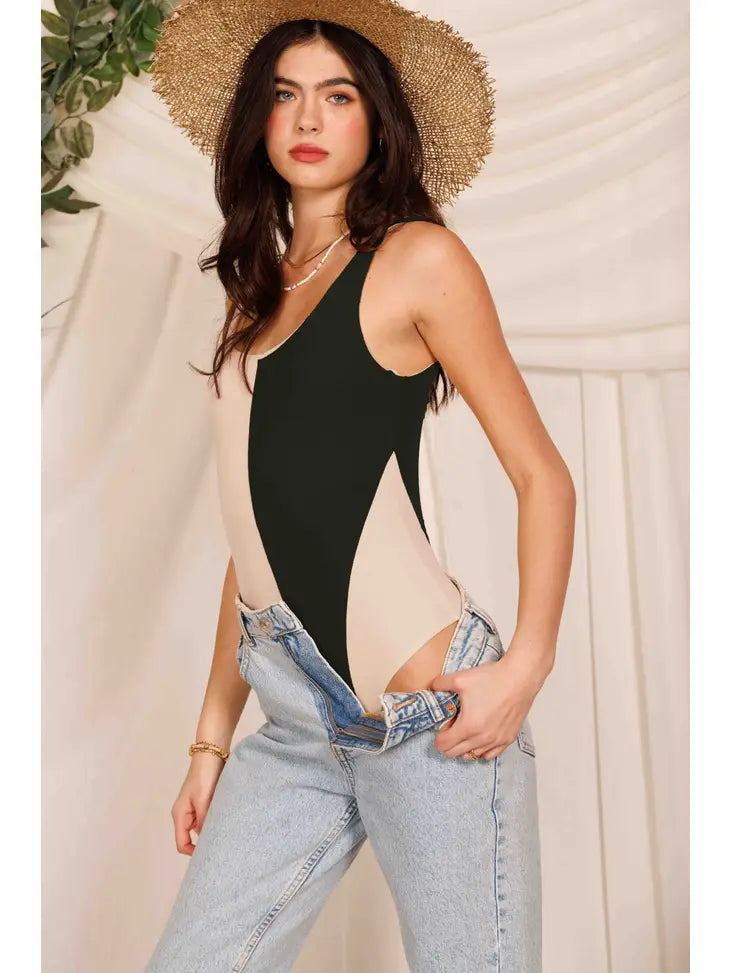 Cali Color Block Bodysuit