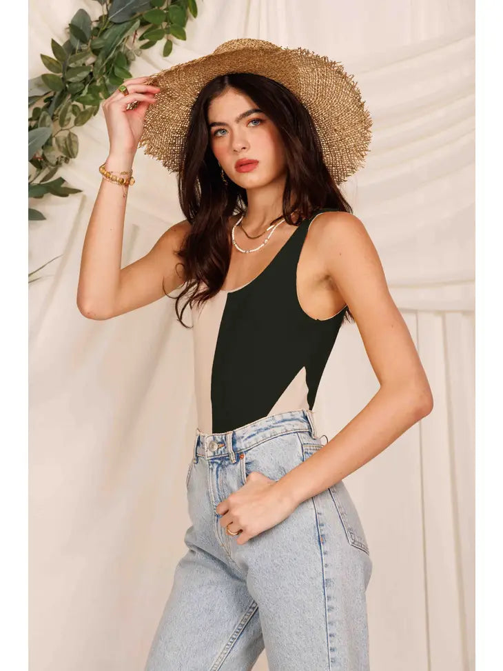 Cali Color Block Bodysuit