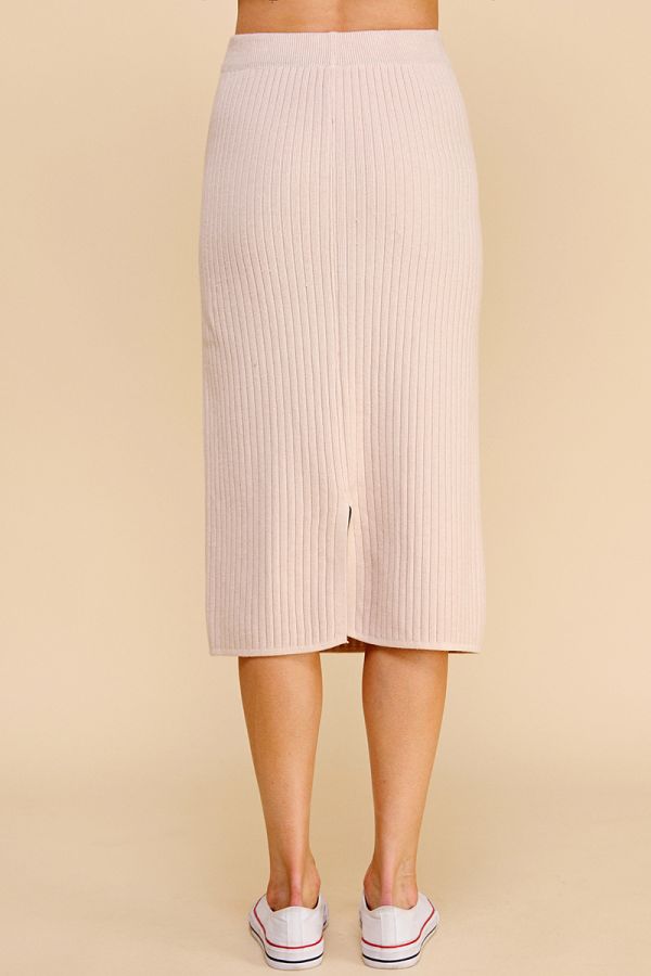 Giselle Ribbed Midi Skirt - Multiple Colors