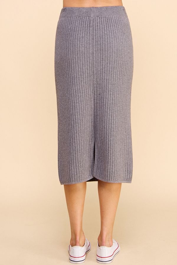 Giselle Ribbed Midi Skirt - Multiple Colors