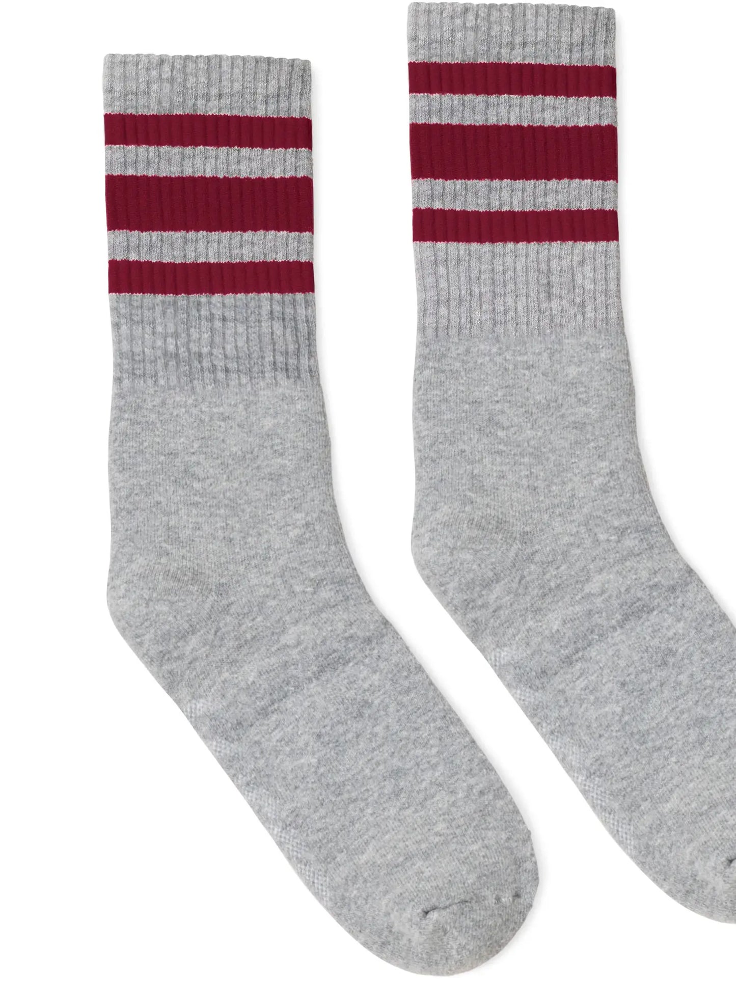 SOCCO Crew Gray (w/Maroon Stripe)