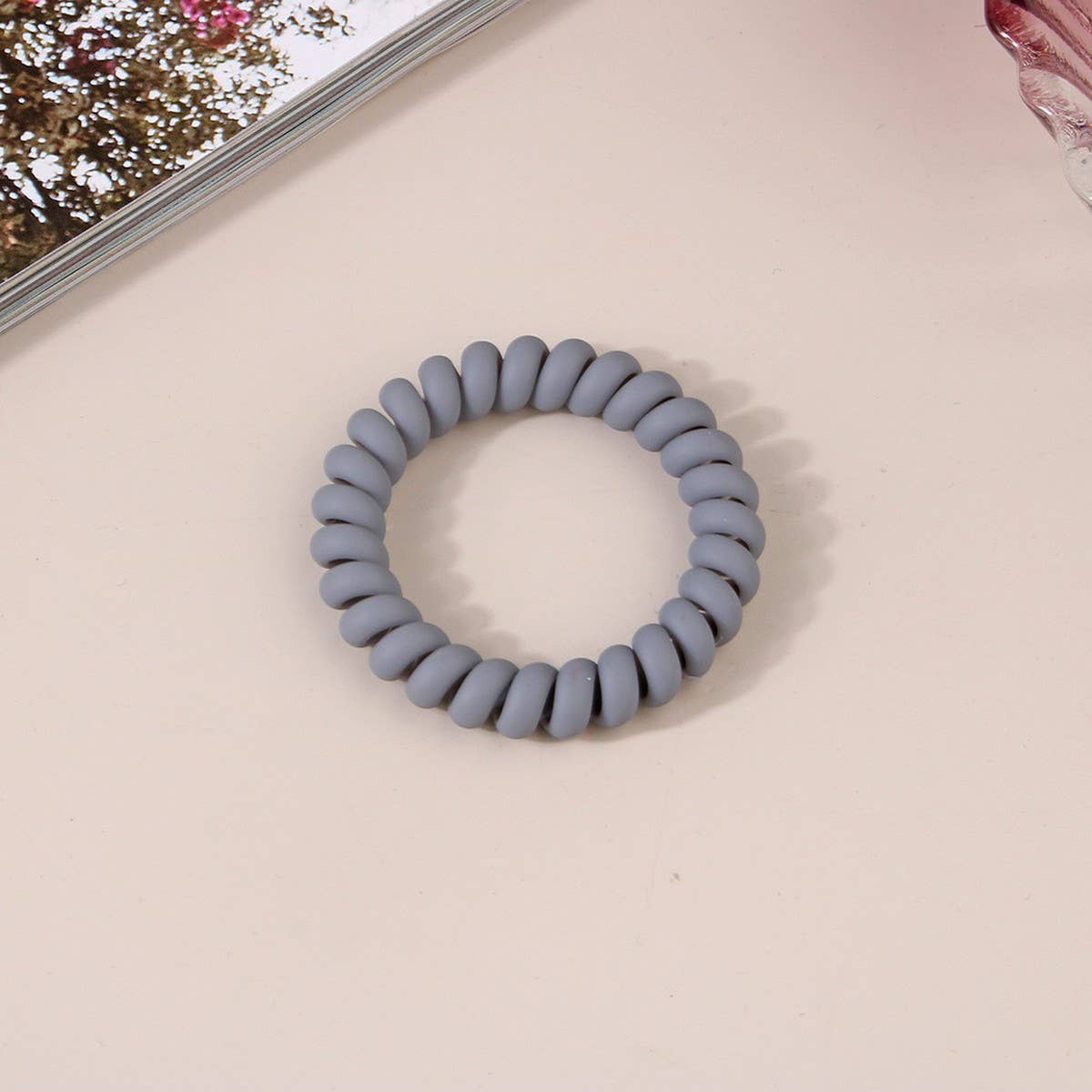 Frosted Phone Cord Hair Ties - Multiple Colors