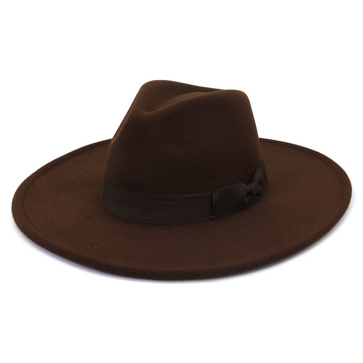 Felt Fedora with Bow Accent - Multiple Colors