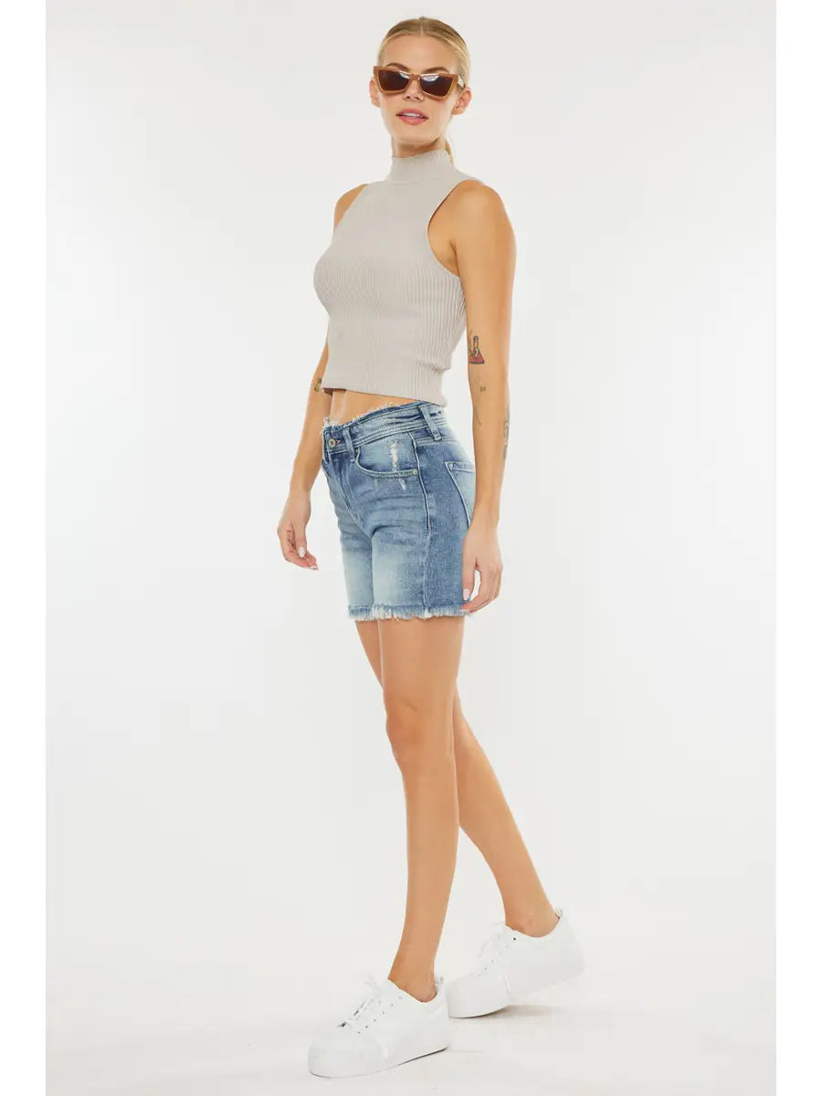 Mattie High Rise Denim KanCan Shorts