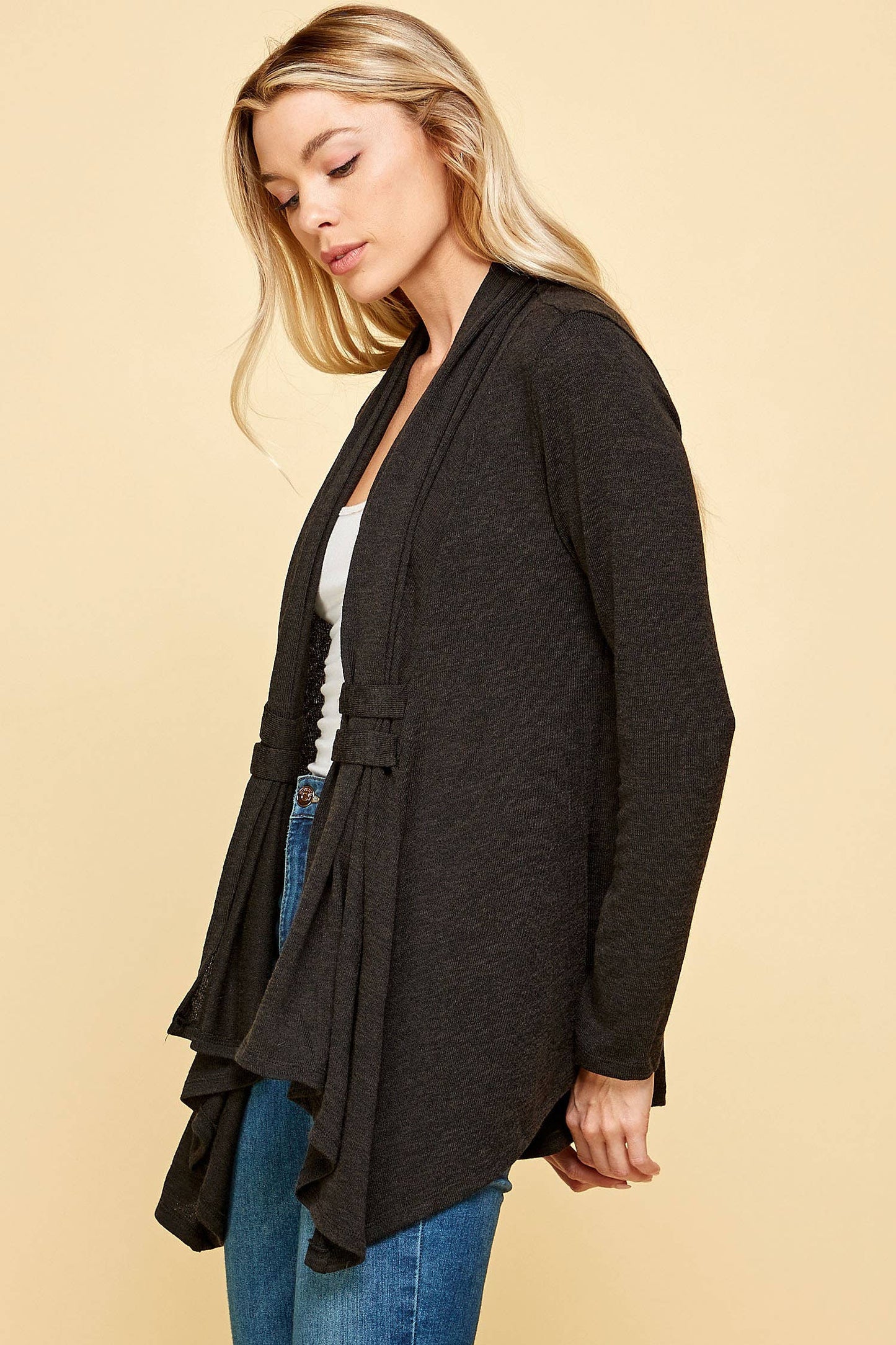 Avenly Asymmetrical Hem Cardigan S-XL