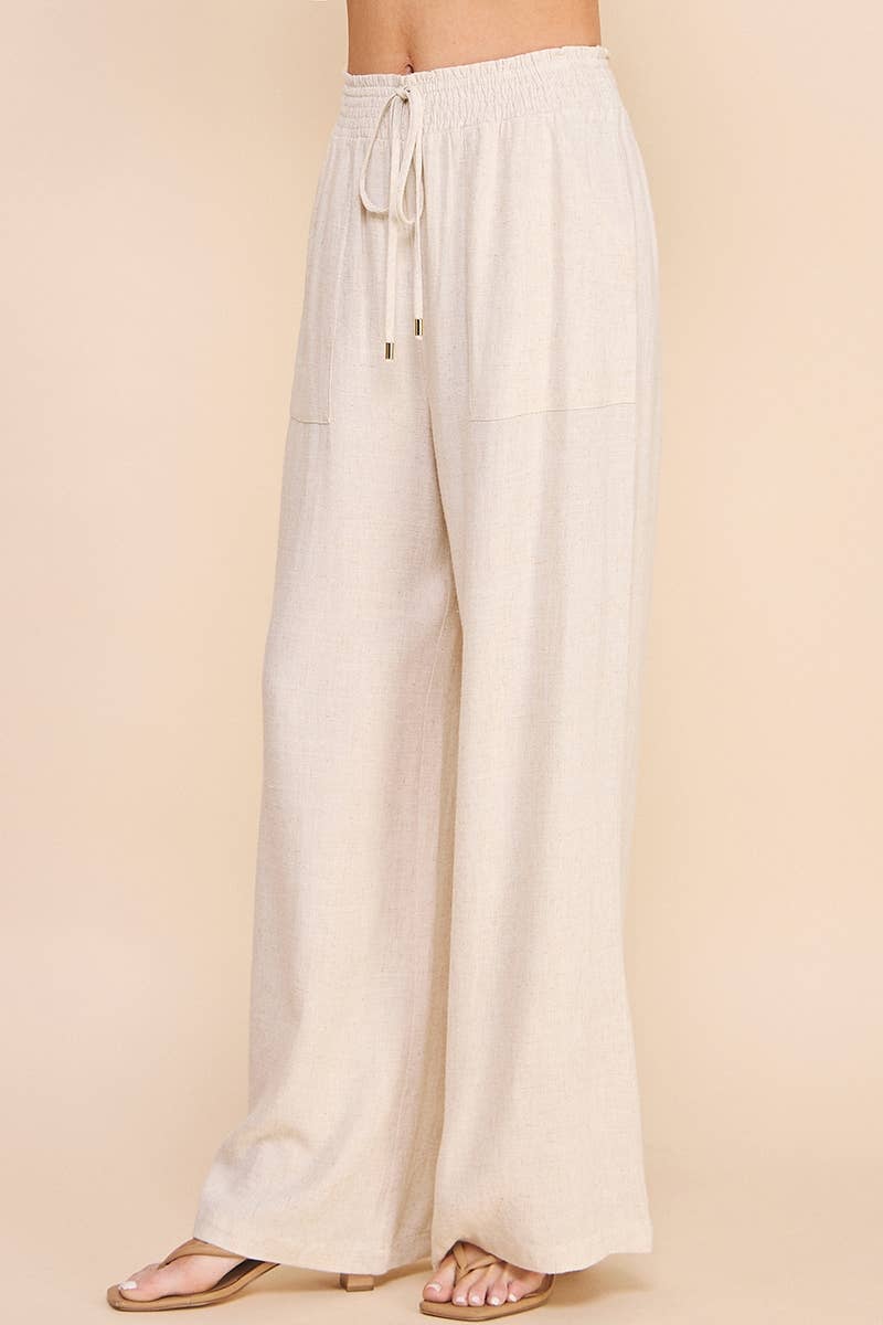 Sailor Soft Linen Wide Leg Pants