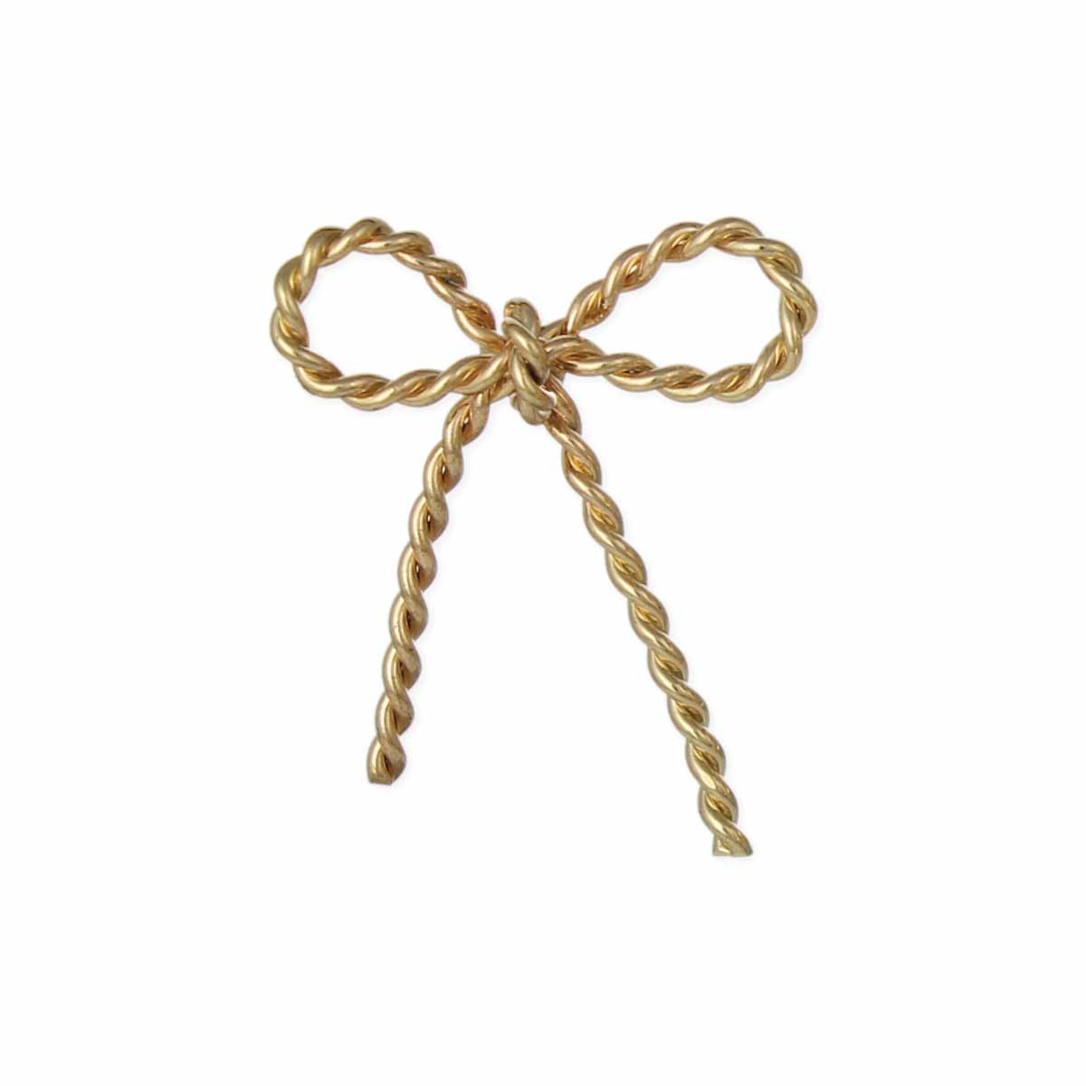 Perfect Package Gold Bow Post Earrings