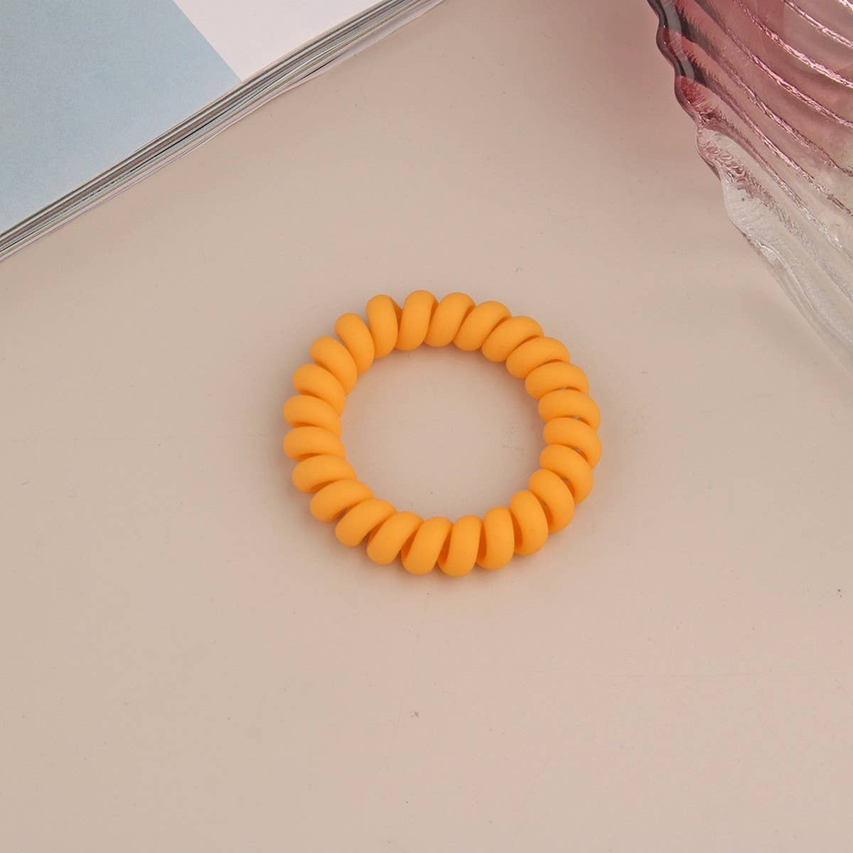 Frosted Phone Cord Hair Ties - Multiple Colors