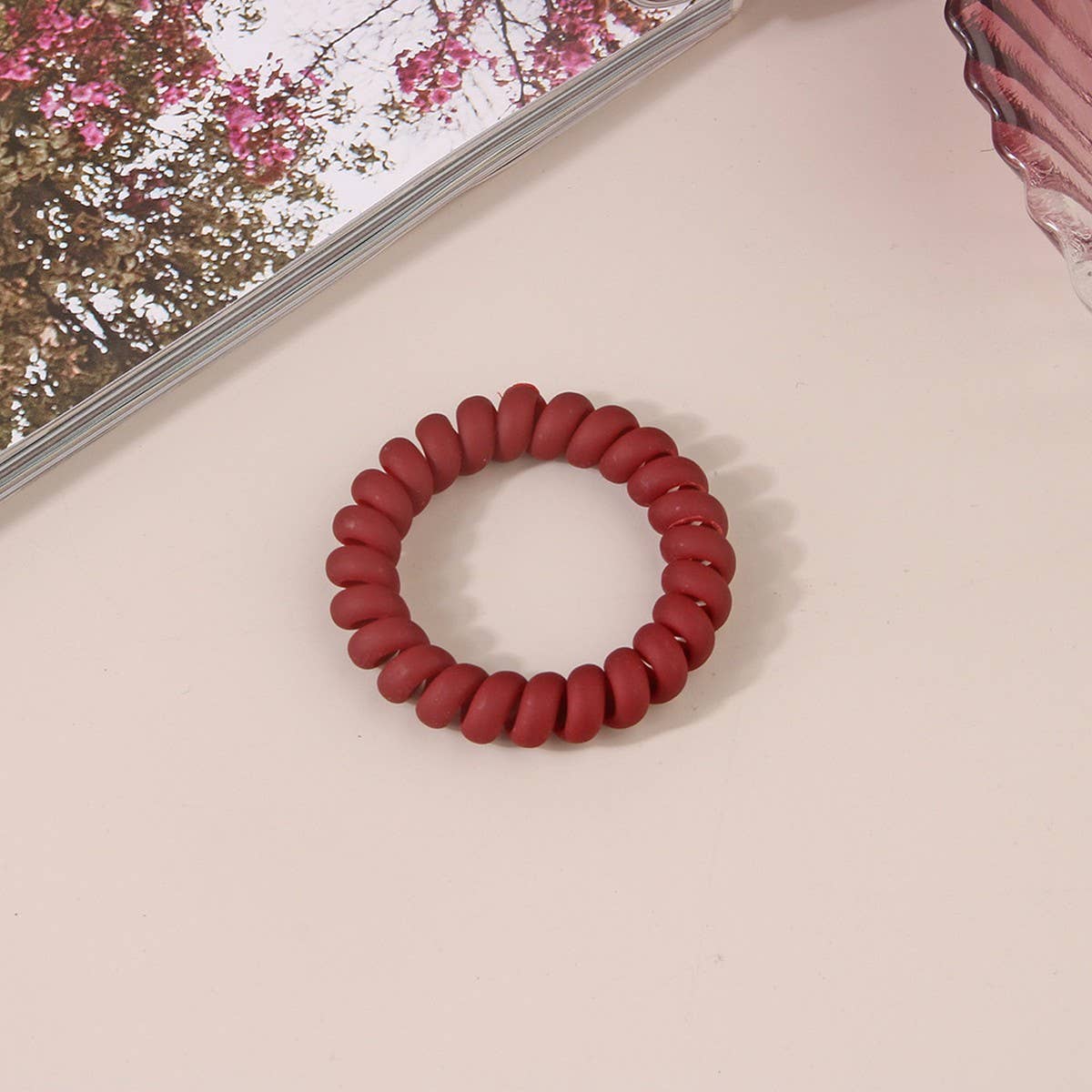 Frosted Phone Cord Hair Ties - Multiple Colors