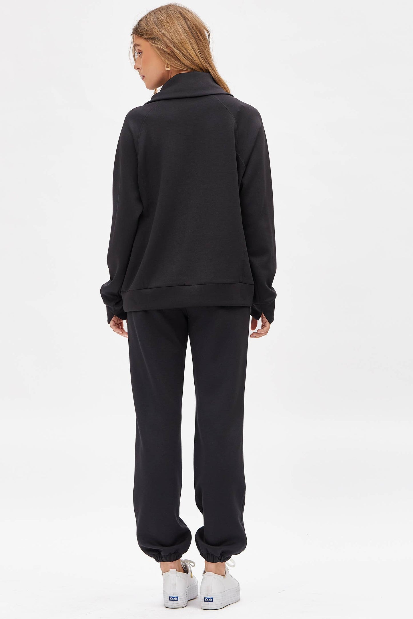 Quarter Zip Pullover + Jogger Set - Multiple Colors
