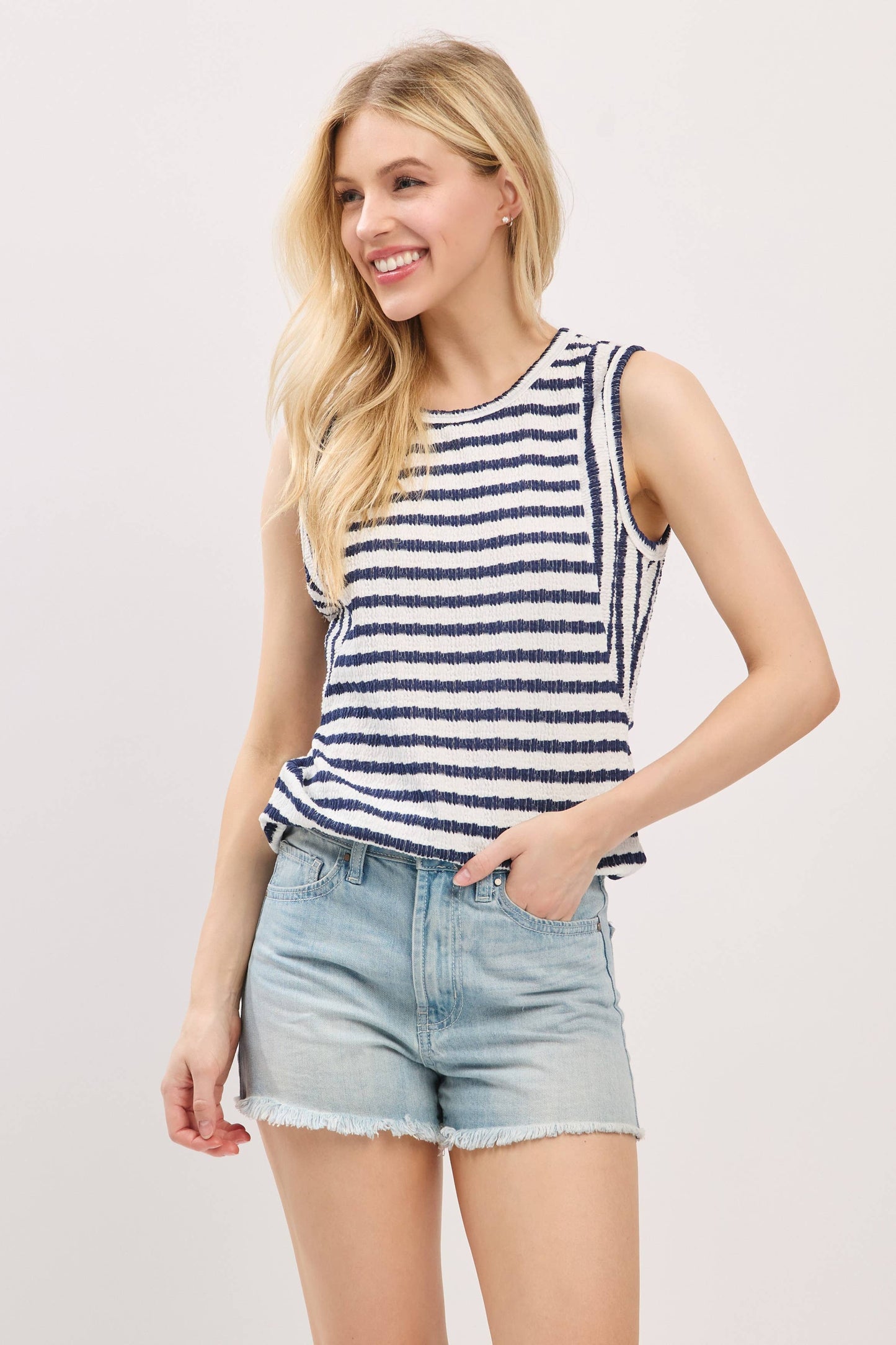 Rhenn Textured Striped Tank