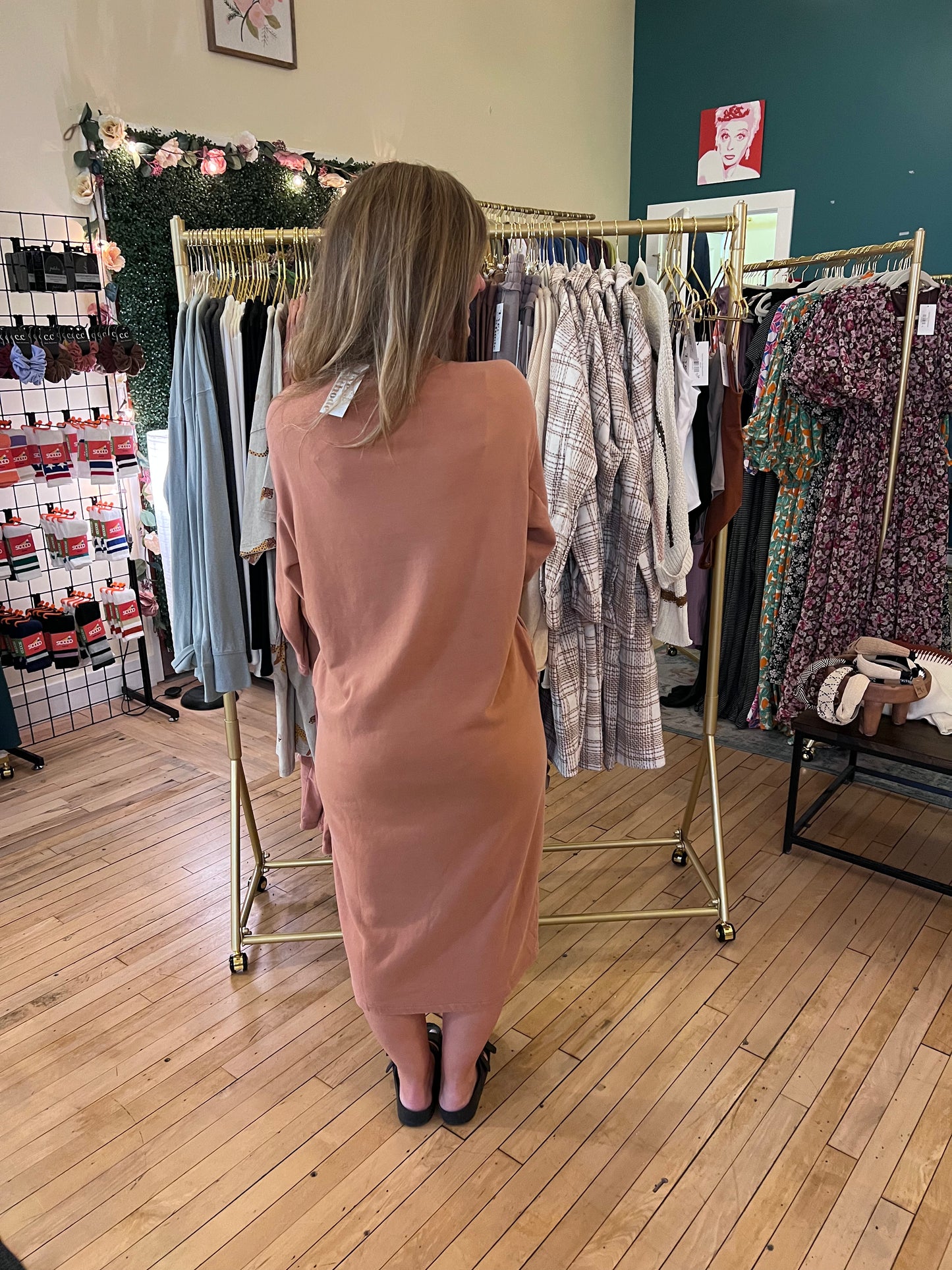 Long Sleeve Casual Dress - Multiple Colors