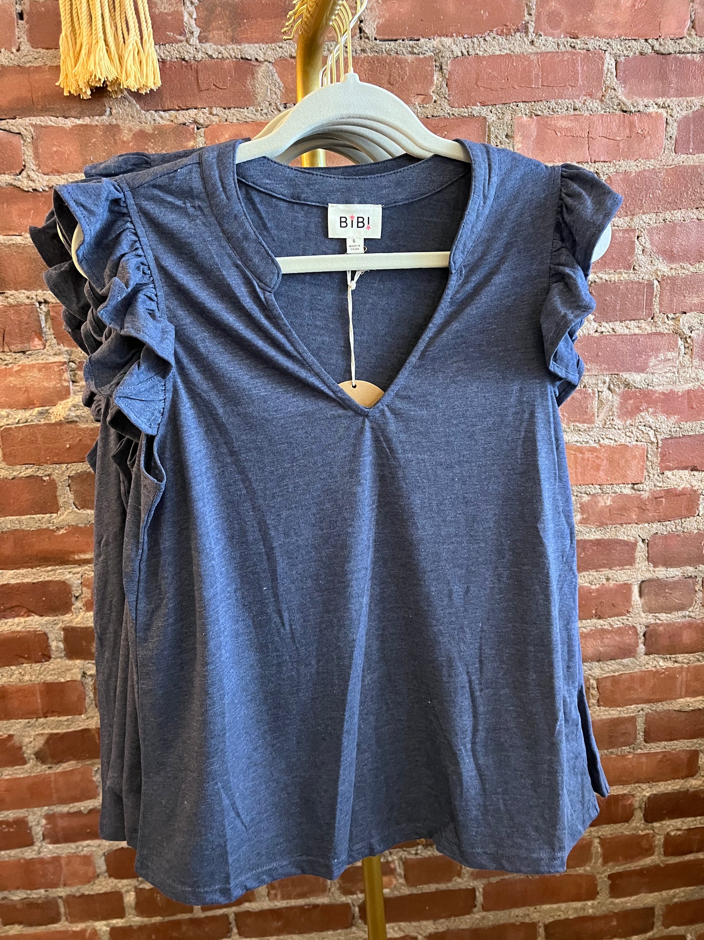 Katie Knit Ruffle Top - Multiple Colors