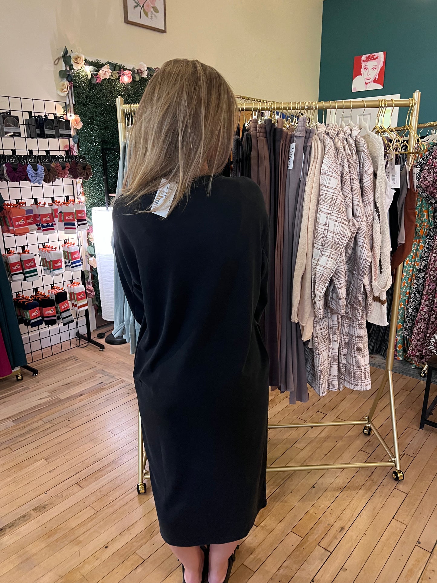Long Sleeve Casual Dress - Multiple Colors
