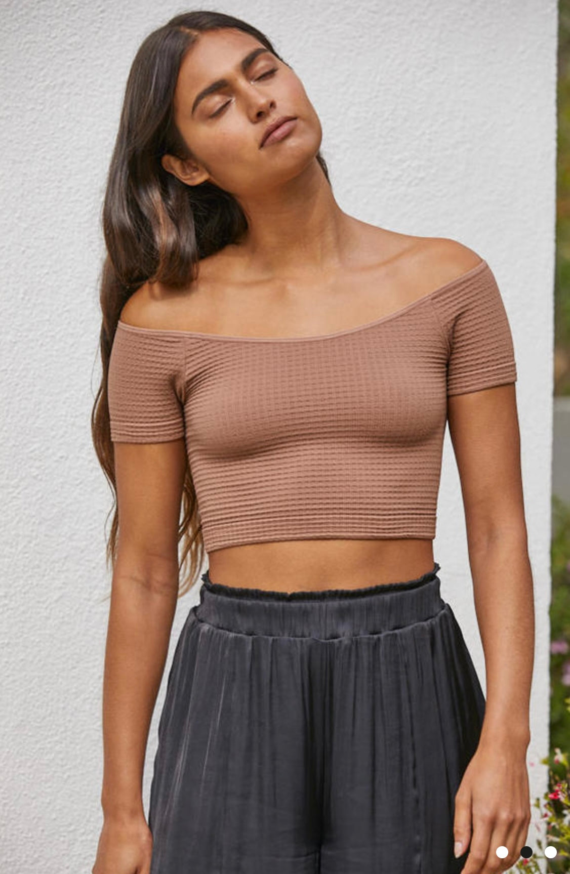 Olivia Off the shoulder Crop - Multiple Colors