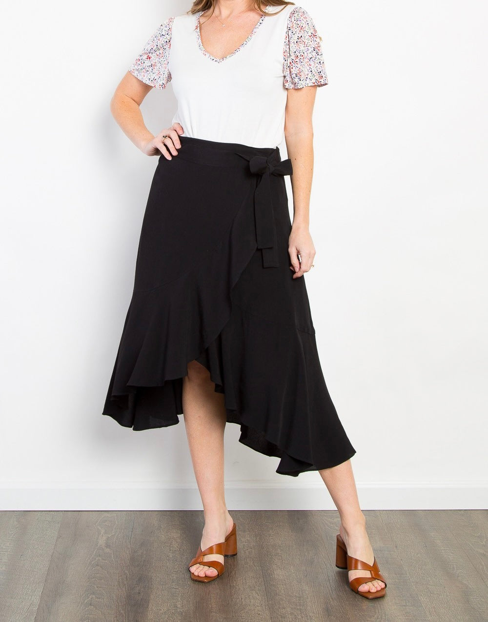 Black Wrap Skirt