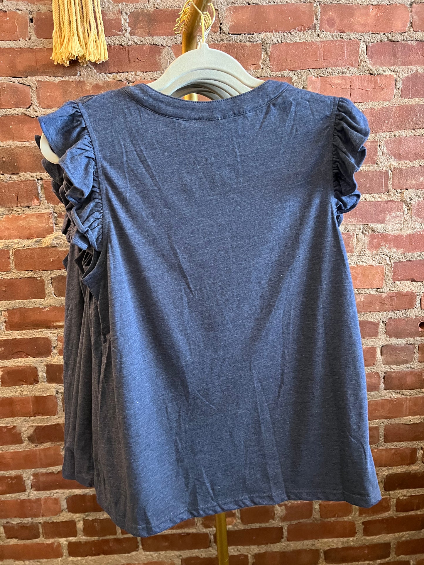 Katie Knit Ruffle Top - Multiple Colors