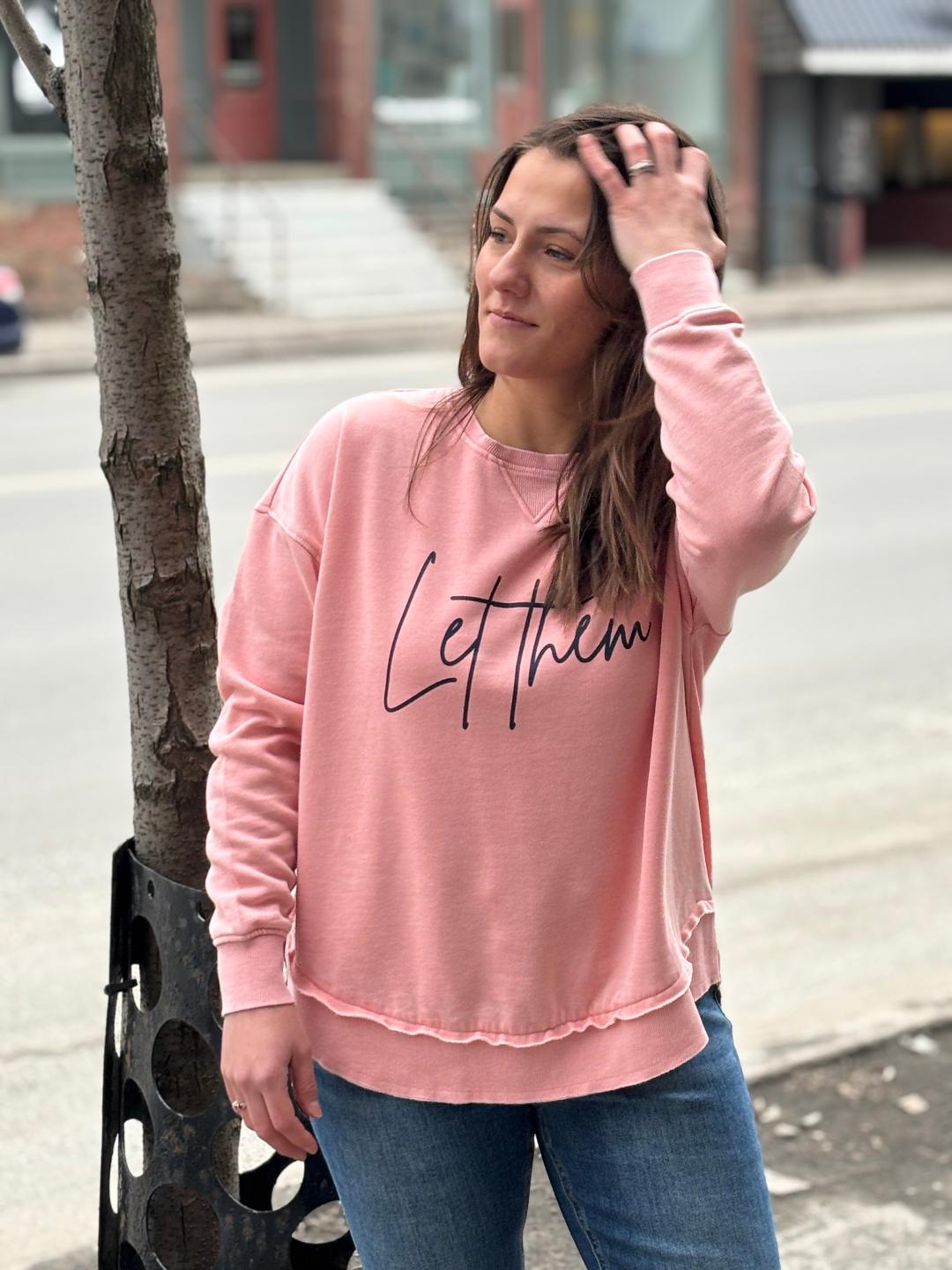 Let Them Burnout Fleece Sweatshirt - Free mystery gift included!