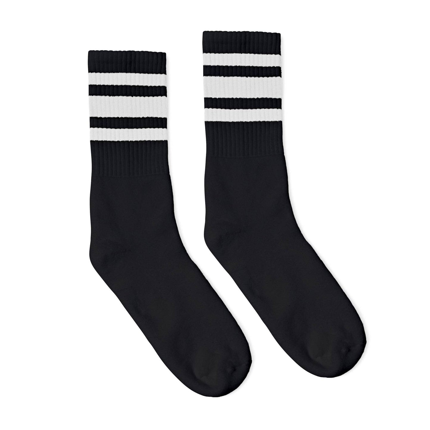 SOCCO Crew Black (w/White Stripe)