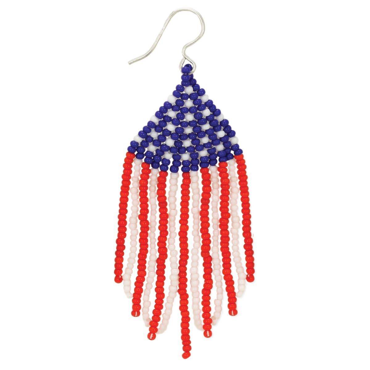 Fringe Americana Beaded Earrings