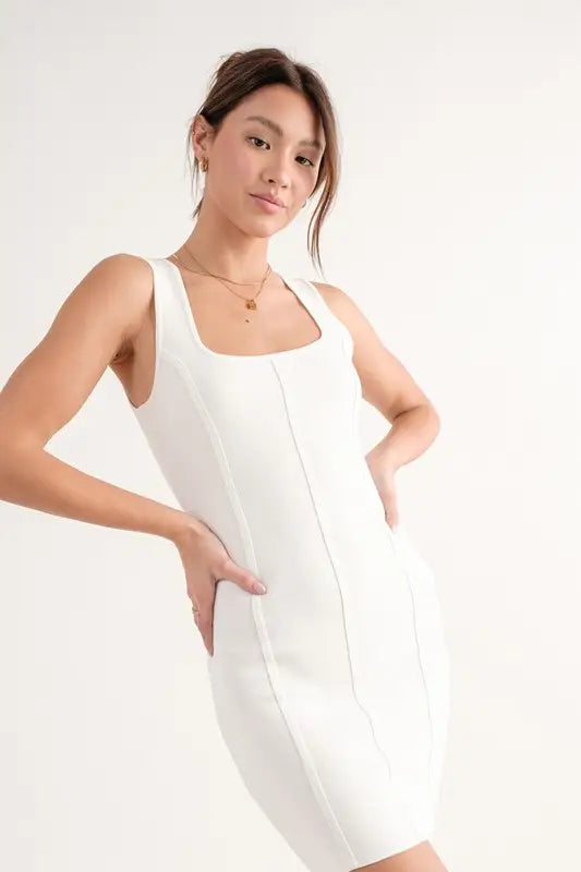 Jamie Knit Bustier Mini Dress