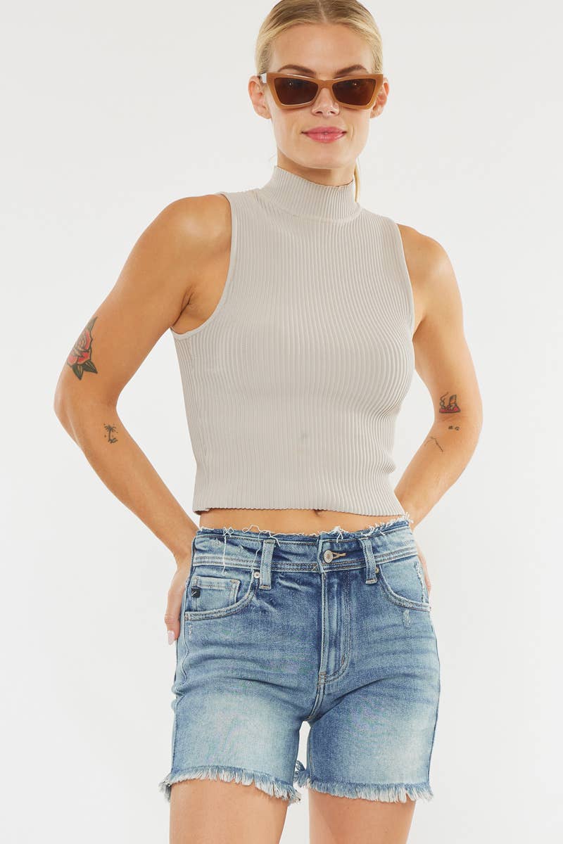 Mattie High Rise Denim KanCan Shorts