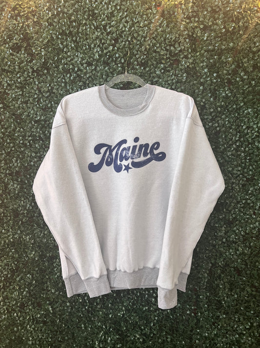 Maine Retro Inverted Sweatshirt