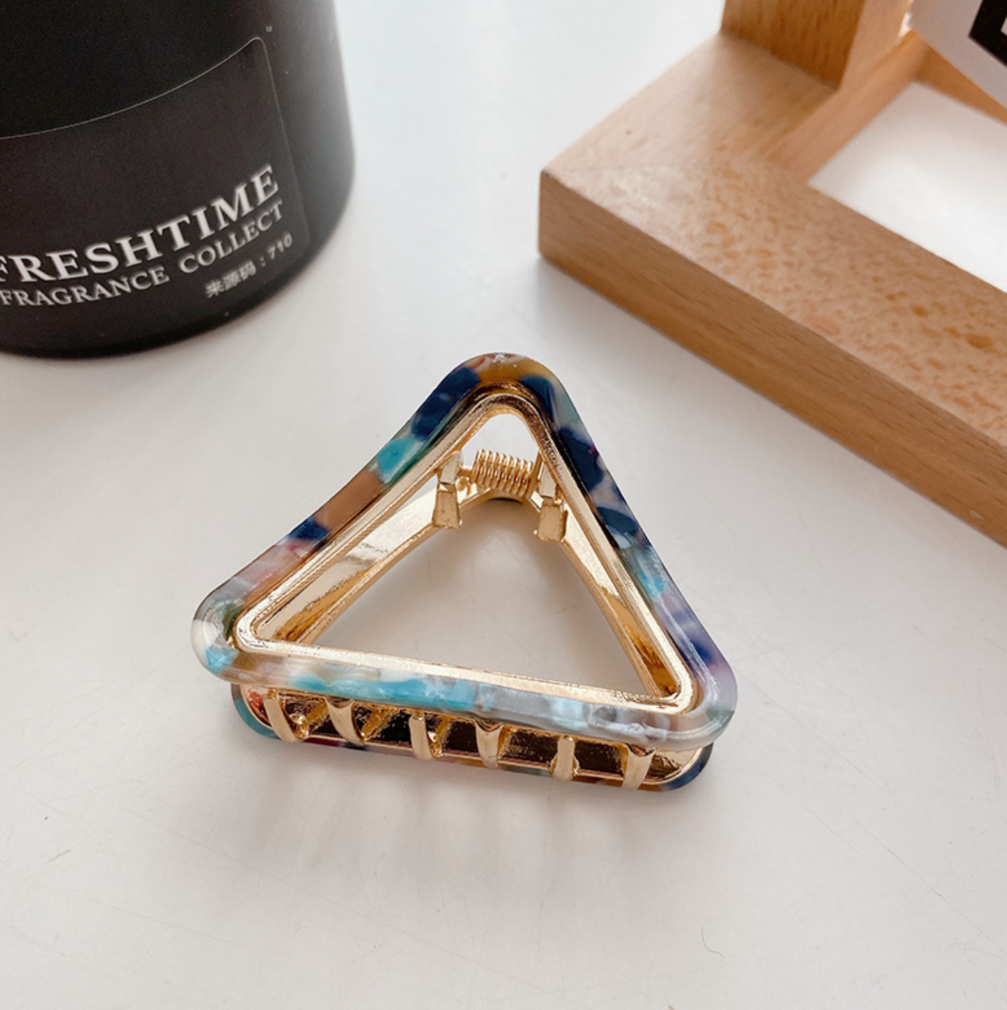 Triangle Gold Hair Clips