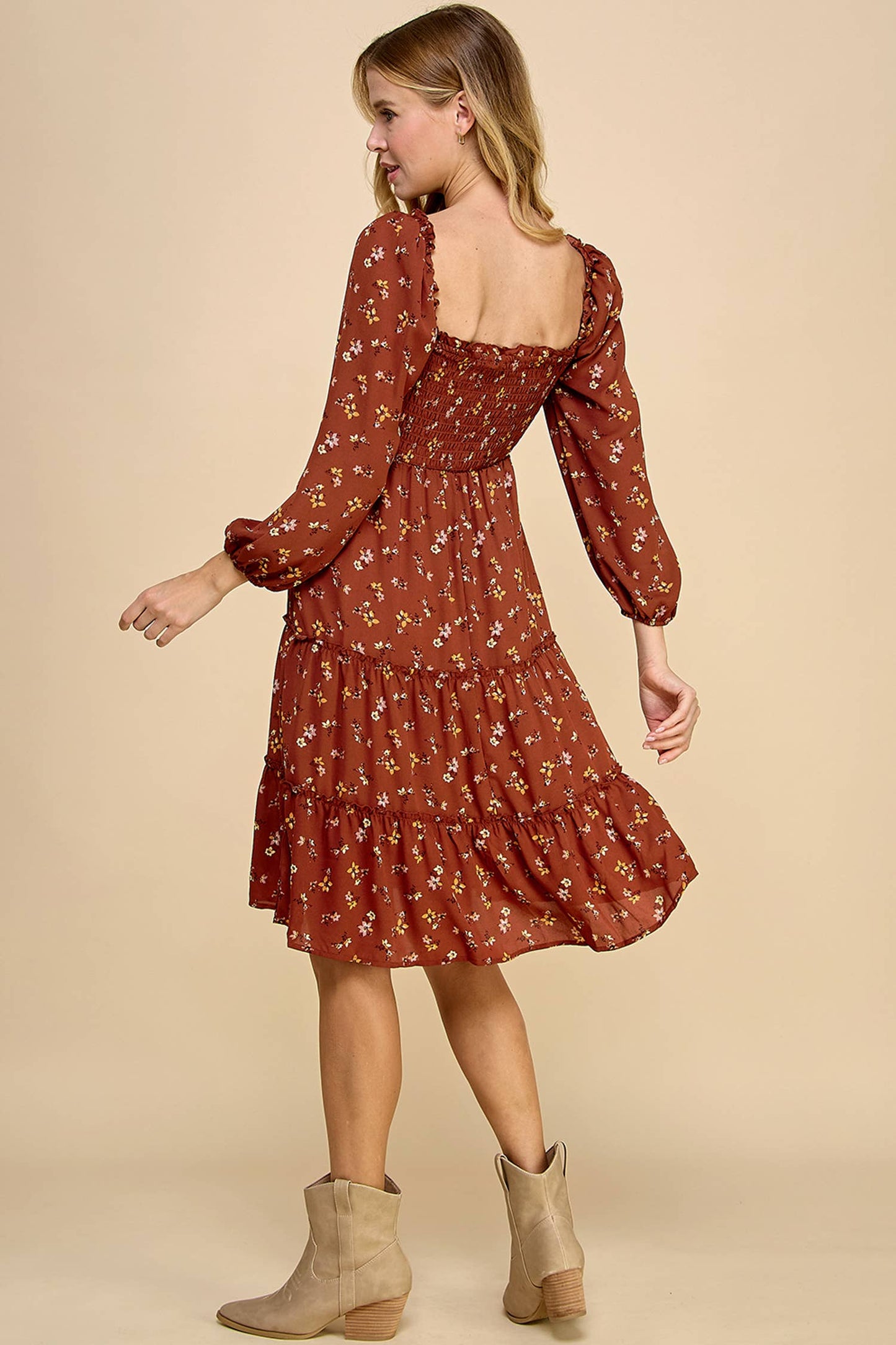 Maxwell Floral Dress S-XL - Multiple Colors