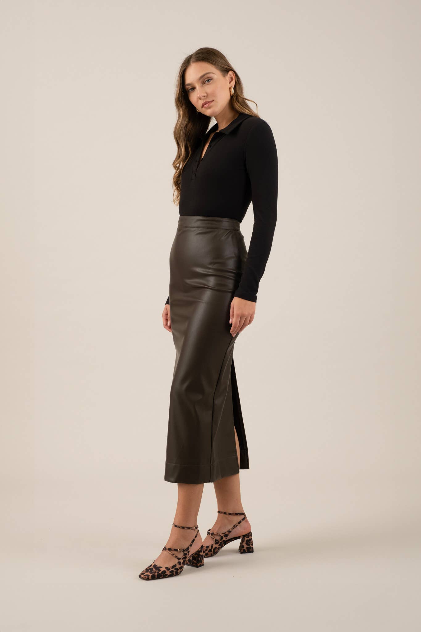 Collared Long Sleeve Bodysuit