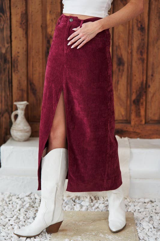 Ruby Stretch Midi Skirt S-XL