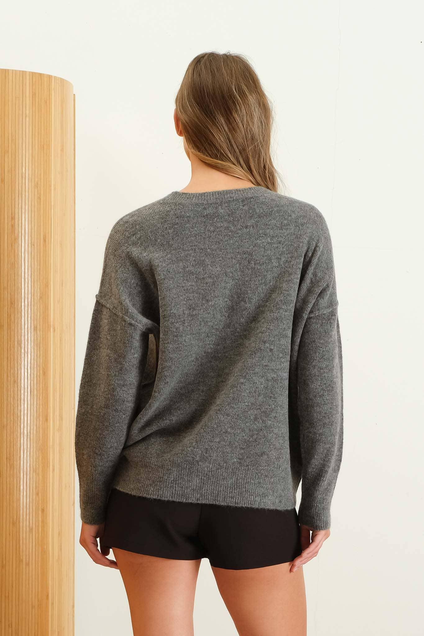 Simone Front Seam Sweater - Multiple Colors