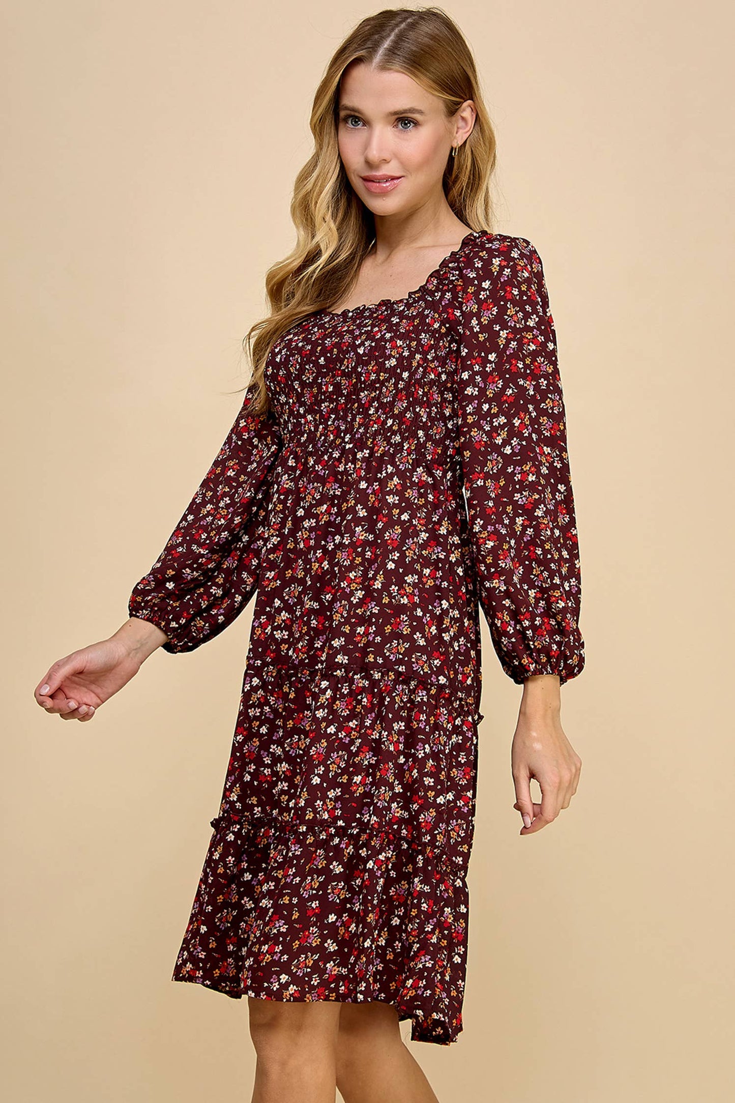 Maxwell Floral Dress S-XL - Multiple Colors