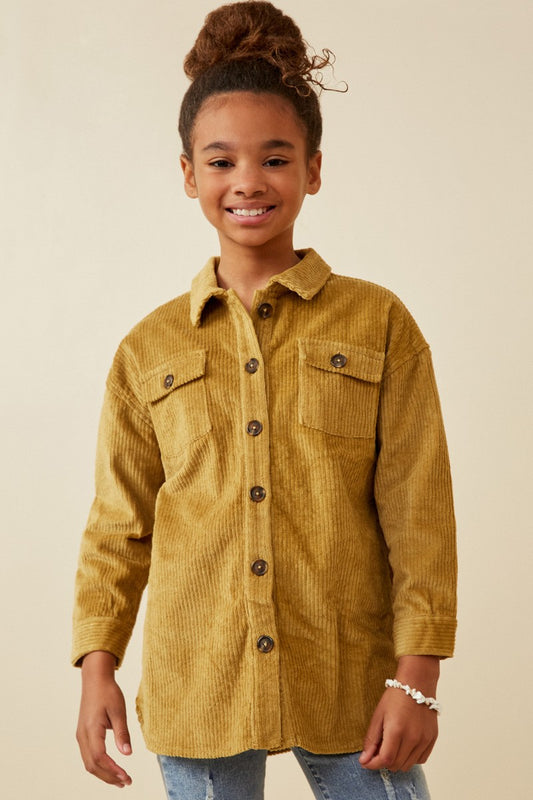 Girl's Corduroy Shacket