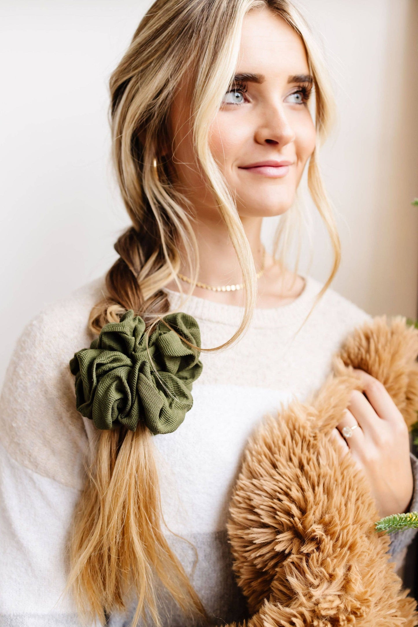 Evergreen Jumbo Scrunchie