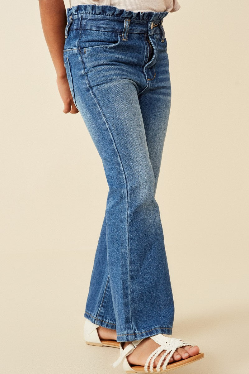 Girl's Flared Denim Jeans